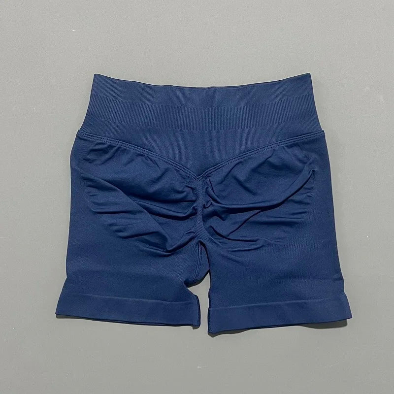 Women Fitness Workout Shorts Yoga High Waist Lift Butt Fitness Shorts Gym Running Sportswear Women Push Up Gym Leggings