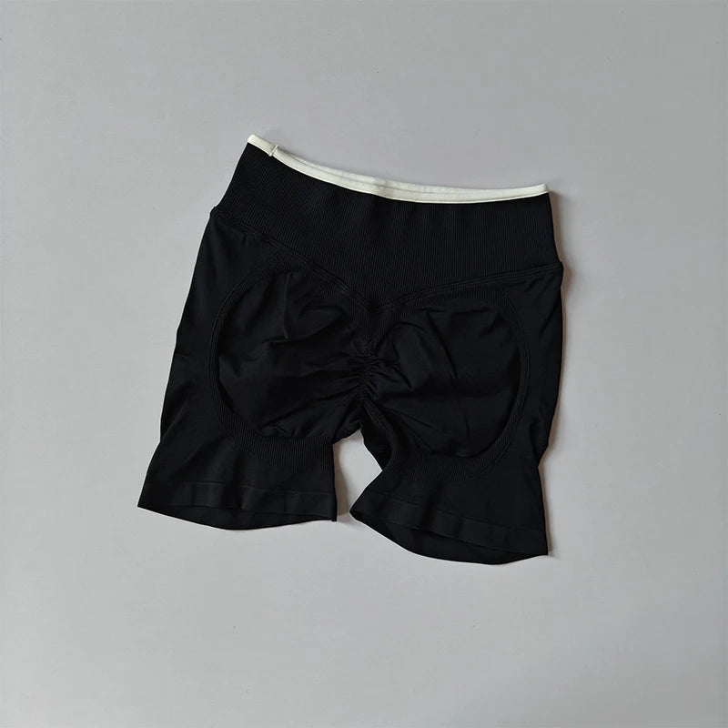 Gym Shorts Women Fitness Sports Biker High Waisted Shorts Running Yoga Shorts Workout Scrunch Butt Seamless Workout Tight